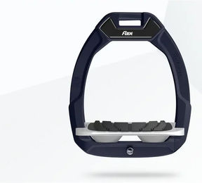 Flex-On Safe-On Sicherheitssteigbügel für Pferde mit Grip in Rot Grün Grau – Bild 1 von 1