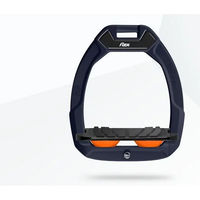 Produktbild von Flex-On Safe-On Sicherheitssteigbügel für Pferde mit Grip in Rot Schwarz Orange