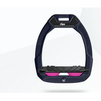 Produktbild von Flex-On Safe-On Sicherheitssteigbügel für Pferde mit Grip in Rot Schwarz Rosa