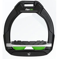 Produktbild von Flex-On Safe-On Sicherheitssteigbügel für Pferde mit Grip in Schwarz Grau Grün