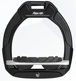 Flex-On Safe-On Sicherheitssteigbügel für Pferde mit Grip in Schwarz Grün Schwarz – Bild 1 von 1