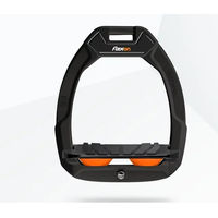 Produktbild von Flex-On Safe-On Sicherheitssteigbügel für Pferde mit Grip in Schwarz/Schwarz/Orange