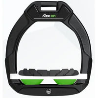 Produktbild von Flex-On Safe-On Sicherheitssteigbügel für Pferde mit Grip in Schwarz Weiß Grün