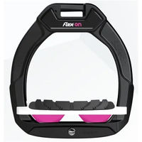 Produktbild von Flex-On Safe-On Sicherheitssteigbügel für Pferde mit Grip in Schwarz Weiß oder Rosa
