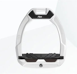 Flex-On Safe-On Sicherheitssteigbügel für Pferde mit Grip in Weiß, Schwarz oder Braun – Bild 1 von 1
