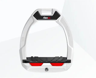 Flex-On Safe-On Sicherheitssteigbügel für Pferde mit Grip in Weiß Schwarz oder Rot – Bild 1 von 1