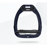 Produktbild von Flex-On Safe-On Sicherheitssteigbügel für Pferde mit Neigung und Grip in Blau Schwarz Weiß