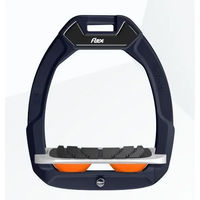 Produktbild von Flex-On Safe-On Sicherheitssteigbügel für Pferde mit Neigung und Grip in Grün Grau Orange