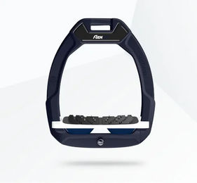 Flex-On Safe-On Sicherheitssteigbügel für Pferde mit Ultra Grip Funktion in Grün Weiß Marine – Bild 1 von 1