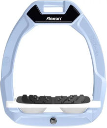 Flex-On Safe-On Sicherheitssteigbügel für Pferde mit Ultra Grip in Blau/Weiß – Bild 1 von 1