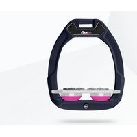 Produktbild von Flex-On Safe-On Sicherheitssteigbügel für Pferde mit Ultra Grip in Bordeaux/Grau/Rosa