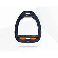 Produktbild von Flex-On Safe-On Sicherheitssteigbügel für Pferde mit Ultra Grip in Rot Schwarz Orange