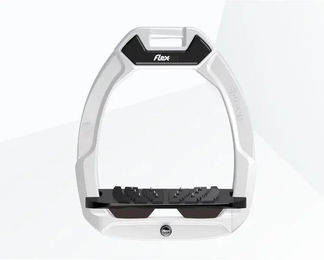 Flex-On Safe-On Sicherheitssteigbügel für Pferde mit Ultra Grip in Weiß Schwarz oder Braun – Bild 1 von 1