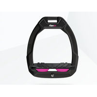 Produktbild von Flex-On Safe-On Sicherheitssteigbügel für Pferde Schwarz/Schwarz/Rosa mit Grip