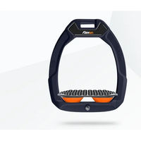 Produktbild von Flex-On Safe-On Sicherheitssteigbügel für Reiten aus Aluminium in Grau und Orange