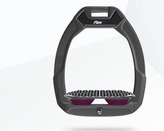 Flex-On Safe-On Sicherheitssteigbügel für Reiten Endurance Anthrazit Grau Pflaume – Bild 1 von 1