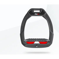 Produktbild von Flex-On Safe-On Sicherheitssteigbügel für Reiten Endurance Anthrazit Grau Rot