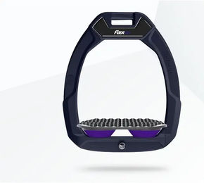 Flex-On Safe-On Sicherheitssteigbügel für Reiten Endurance Marine Grau Violett – Bild 1 von 1