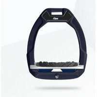 Produktbild von Flex-On Safe-On Sicherheitssteigbügel für Reiter geneigt Ultra Grip Blau Grau Mittelmeerblau