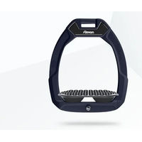 Produktbild von Flex-On Safe-On Sicherheitssteigbügel für Reiter in Marine Grau Schwarz