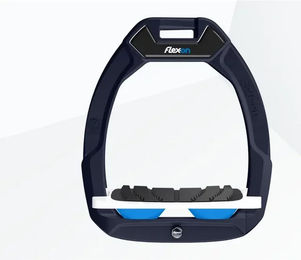 Flex-On Safe-On Sicherheitssteigbügel für Reiter in Marine Weiß Blau – Bild 1 von 1