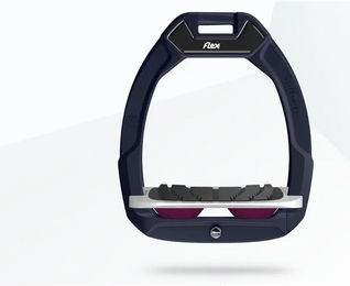 Flex-On Safe-On Sicherheitssteigbügel für Reiter in Rot/Grau/Lila mit Grip-Funktion – Bild 1 von 1