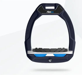 Flex-On Safe-On Sicherheitssteigbügel für Reiter inkl. Grip in Blau Grau Blau – Bild 1 von 1