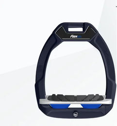 Flex-On Safe-On Sicherheitssteigbügel für Reiter inkl. Grip in Blau Grau Blau – Bild 1 von 1