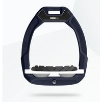 Produktbild von Flex-On Safe-On Sicherheitssteigbügel für Reiter mit geneigtem Grip in Marine Weiß Grau