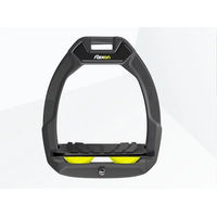 Produktbild von Flex-On Safe-On Sicherheitssteigbügel für Reiter mit Grip in Anthrazit Schwarz Gelb