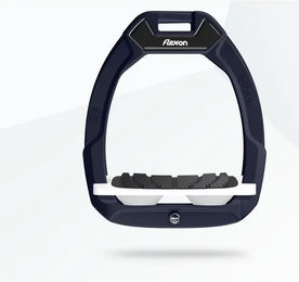 Flex-On Safe-On Sicherheitssteigbügel für Reiter mit Grip in Blau/Weiß – Bild 1 von 1