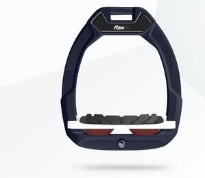 Flex-On Safe-On Sicherheitssteigbügel für Reiter mit Grip in Braun Weiß oder Bordeaux – Bild 1 von 1