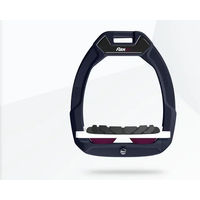 Produktbild von Flex-On Safe-On Sicherheitssteigbügel für Reiter mit Grip in Marine Weiß Pflaume