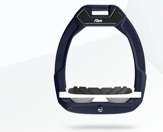 Flex-On Safe-On Sicherheitssteigbügel für Reiter mit Grip in Rot Weiß Grau – Bild 1 von 1