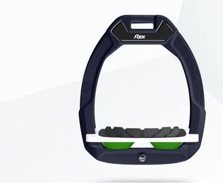 Flex-On Safe-On Sicherheitssteigbügel für Reiter mit Grip in Rot Weiß Grün – Bild 1 von 1
