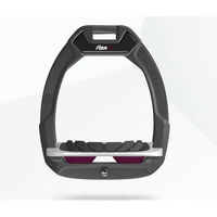 Produktbild von Flex-On Safe-On Sicherheitssteigbügel für Reiter mit Grip und Neigung in Anthrazit Grau Lila