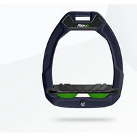 Produktbild von Flex-On Safe-On Sicherheitssteigbügel für Reiter mit Grip und Neigung in Blau Schwarz Grau