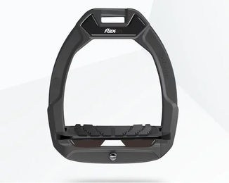 Flex-On Safe-On Sicherheitssteigbügel für Reiter mit neigbarem Grip in Anthrazit Schwarz Braun – Bild 1 von 1