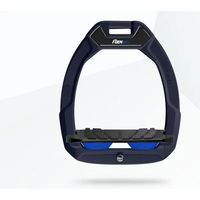 Produktbild von Flex-On Safe-On Sicherheitssteigbügel für Reiter mit Neigung und Grip in Marine Schwarz Blau