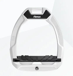 Flex-On Safe-On Sicherheitssteigbügel für Reiter mit Neigung und Grip in Weiß/Schwarz – Bild 1 von 1
