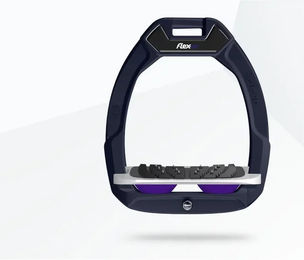 Flex-On Safe-On Sicherheitssteigbügel für Reiter mit Ultra Grip in Marine Grau Violett – Bild 1 von 1