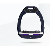 Produktbild von Flex-On Safe-On Sicherheitssteigbügel für Reiter mit Ultra Grip in Marine Grau Violett