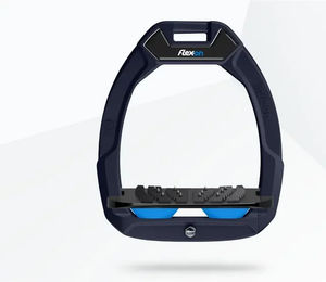 Flex-On Safe-On Sicherheitssteigbügel für Reiter mit Ultra Grip Neigung in Blau/Schwarz/Blau – Bild 1 von 1