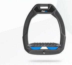 Flex-On Safe-On Sicherheitssteigbügel für Reitsport Endurance in Anthrazit Grau Blau – Bild 1 von 1