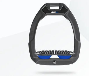 Flex-On Safe-On Sicherheitssteigbügel für Reitsport Endurance in Anthrazit Grau Blau – Bild 1 von 1