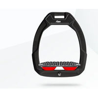 Produktbild von Flex-On Safe-On Sicherheitssteigbügel für Reitsport Endurance Schwarz Grau Rot