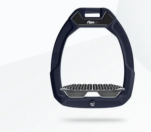 Flex-On Safe-On Sicherheitssteigbügel für Reitsteiger aus Aluminium in Schwarz und Anthrazit – Bild 1 von 1