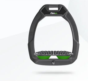 Flex-On Safe-On Sicherheitssteigbügel für Reitsteiger Endurance in Anthrazit Grau Grün – Bild 1 von 1