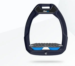 Flex-On Safe-On Sicherheitssteigbügel für Reitsteiger Endurance in Braun Grau Blau – Bild 1 von 1