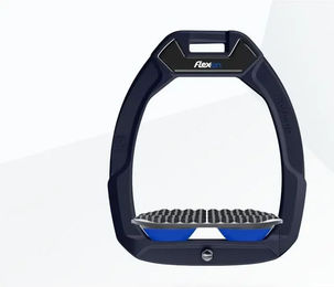 Flex-On Safe-On Sicherheitssteigbügel für Reitsteiger Endurance in Braun Grau Blau – Bild 1 von 1